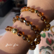 『證書證明』真正天然!威士忌黃水晶手串 天然黃水晶Citrine 老薑黃色