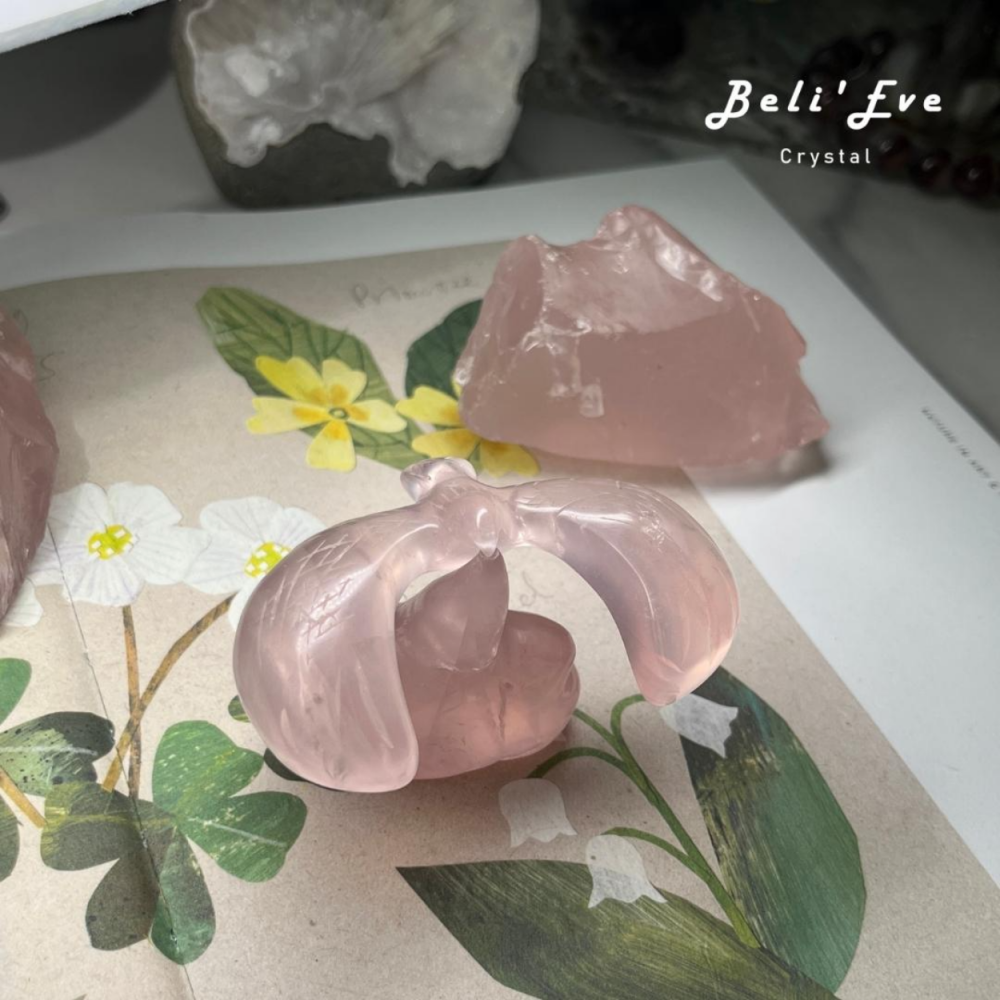 『超多機會』莫桑比克粉晶旋轉 轉運老鷹 吸引良人 助桃花 療癒創傷 貴人吸引