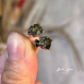 『顯化與轉化』捷克隕石6MM純銀耳環Moldavite 療癒師最愛