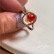精品!馬島『金魚膠花』轉運戒指 頂級成色 標準雙色 純銀