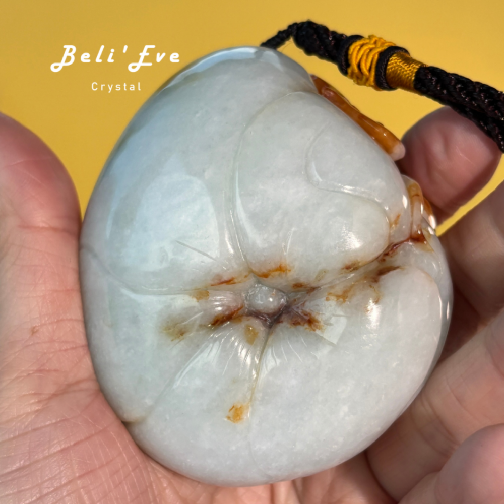 『天然黃翡』祥龍搶珠 A貨翡翠 帶綠 祥龍搶珠 招財 三合生肖 手把件