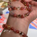 『感情升溫』高品紅紋石+膠花黑銀鈦+粉碧璽-姻緣婚姻 拒絕爛桃花 創傷療癒
