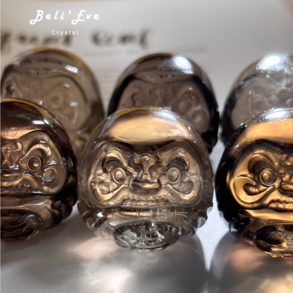 『避邪平安』淨體 茶晶達摩3CM 落地能量 腳大實地 拒絕焦慮 消散負能