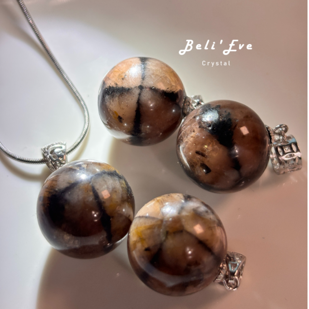 『落地能量』特！MAX空晶石吊墜 14MM  穩定海底輪 焦慮感降低 克服恐懼