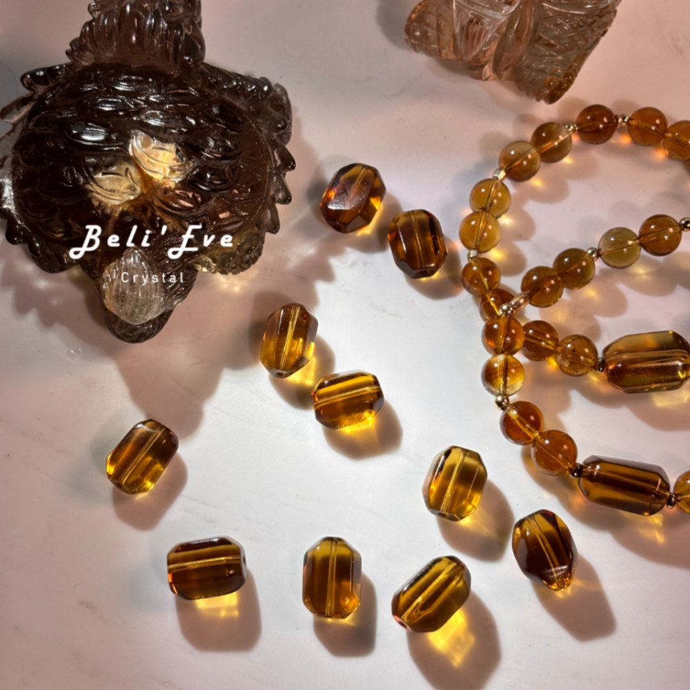 『絕對天然』威士忌黃水晶隨形 絕對天然黃水晶這才是無燒天然石 單顆 可做項鍊