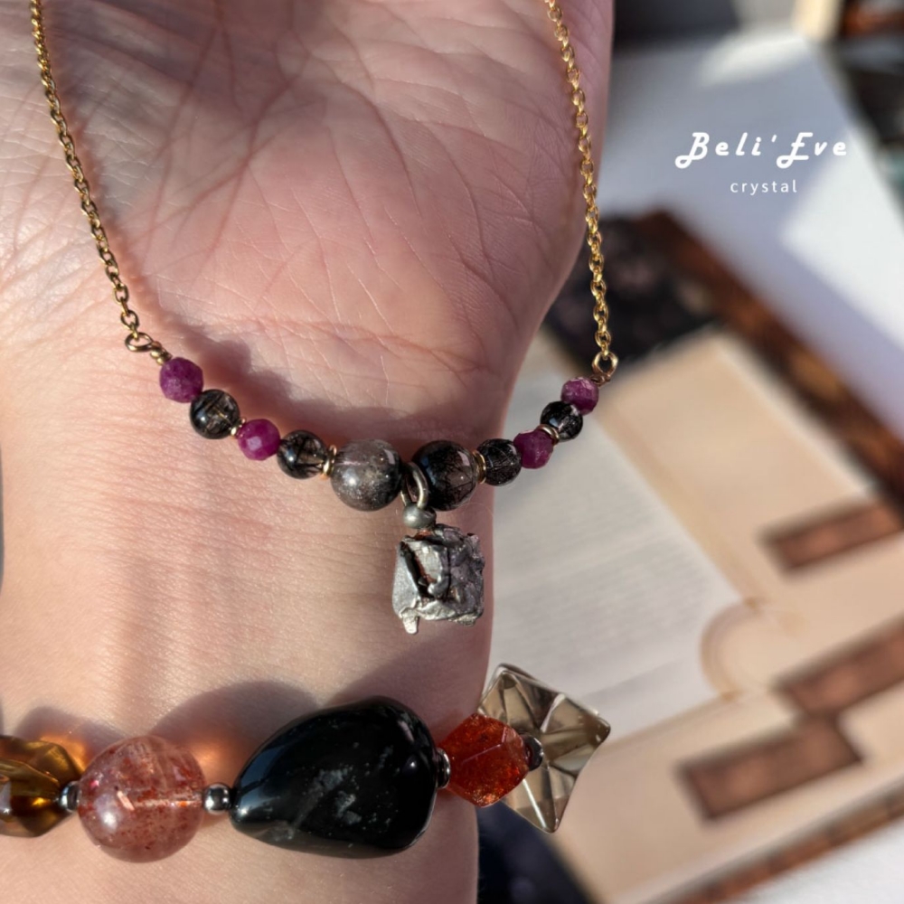 『星家訂製』阿根廷天鐵+水晶微笑鏈 避邪防小人 加強安全感