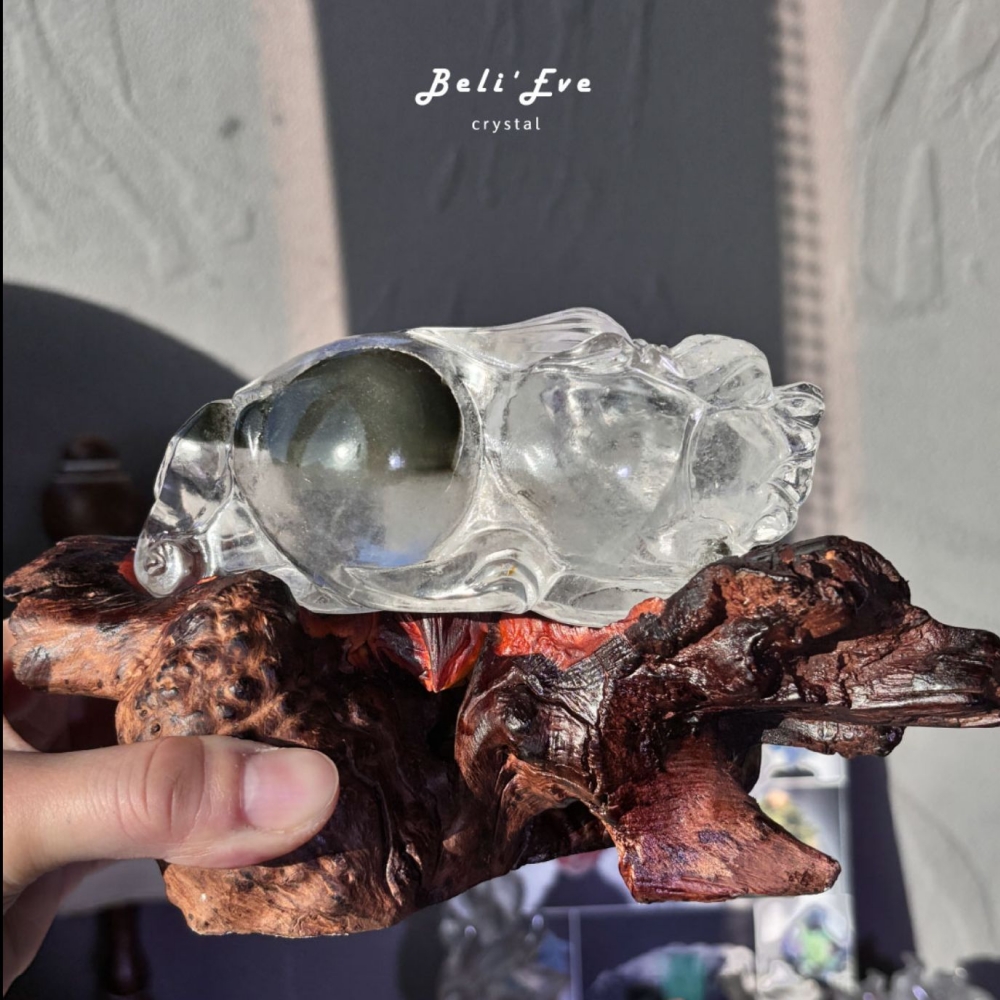 『一步登天』綠幽靈 前腳向前 貔貅+底座 避邪招貴人 業績加強 生意興隆