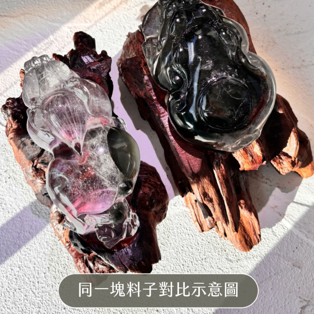 『有求必應』深綠幽靈水晶球守護貔貅+底座 避邪招貴人 業績加強 生意興隆