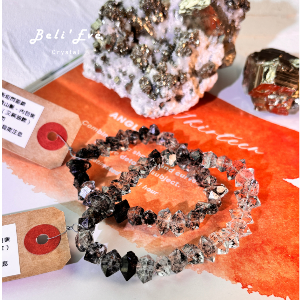 『疊戴必備』黑白配漸變閃靈鑽石 巴基斯坦產地 能量放大器