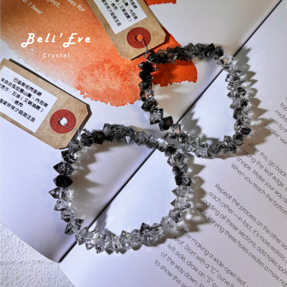 『疊戴必備』黑白配漸變閃靈鑽石 巴基斯坦產地 能量放大器