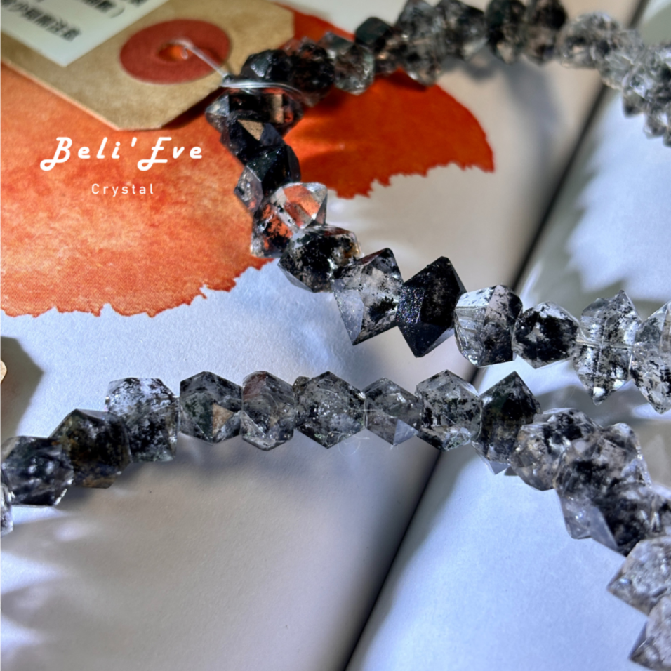 『疊戴必備』黑白配漸變閃靈鑽石 巴基斯坦產地 能量放大器