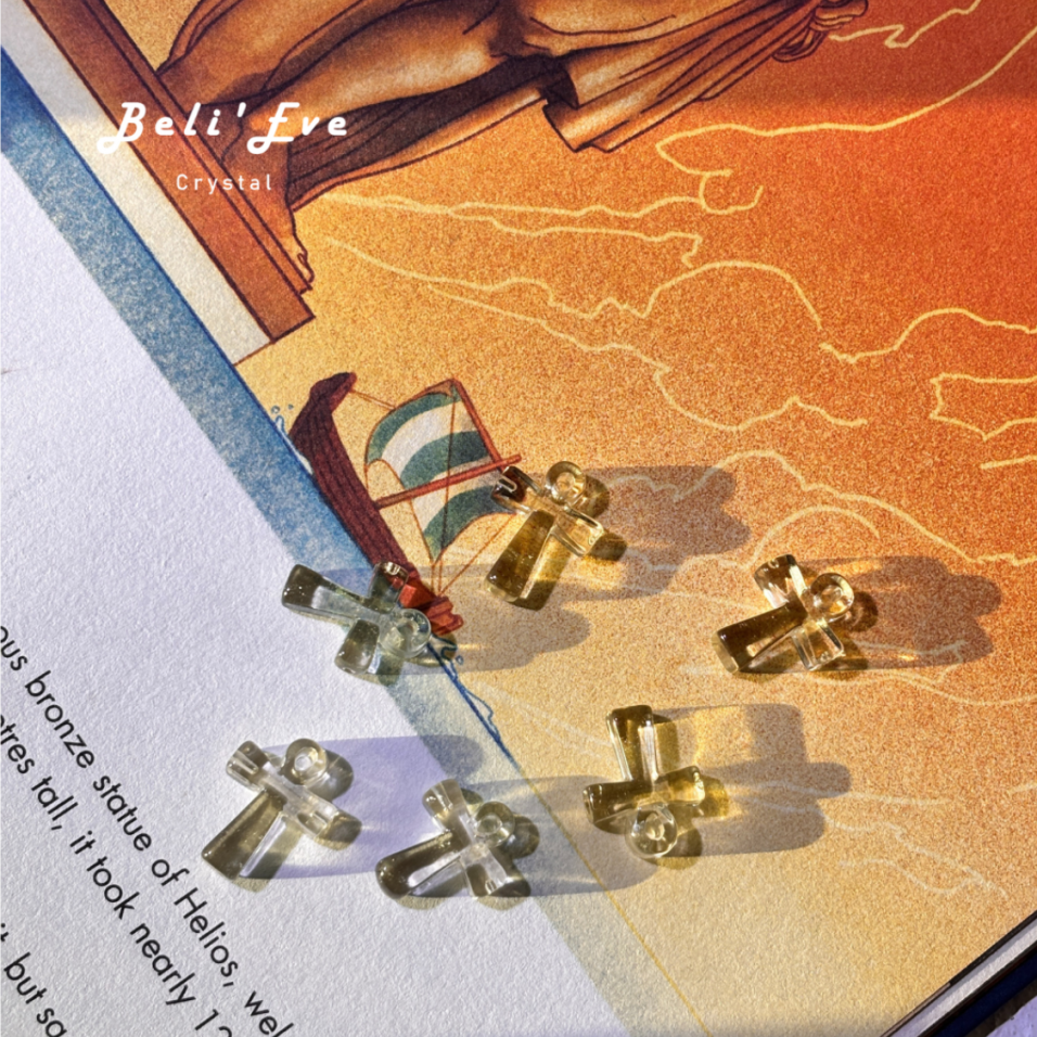 『豐盛富足』轉化能量 -利比亞黃金隕石 雕刻 埃及安卡 生命之鑰