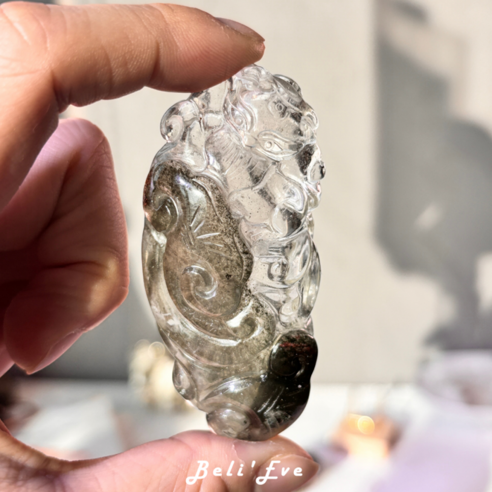 『生意貴人』大祥雲綠幽靈九尾狐 業績突破 瓶頸疏通 可當擺件 附贈底座