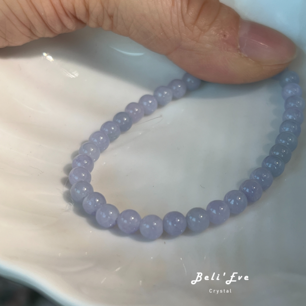 『MAX紫翡翠』4.7-5MM 天然紫羅蘭緬甸翡翠 不會見光死 茄紫 錳元素致色元素