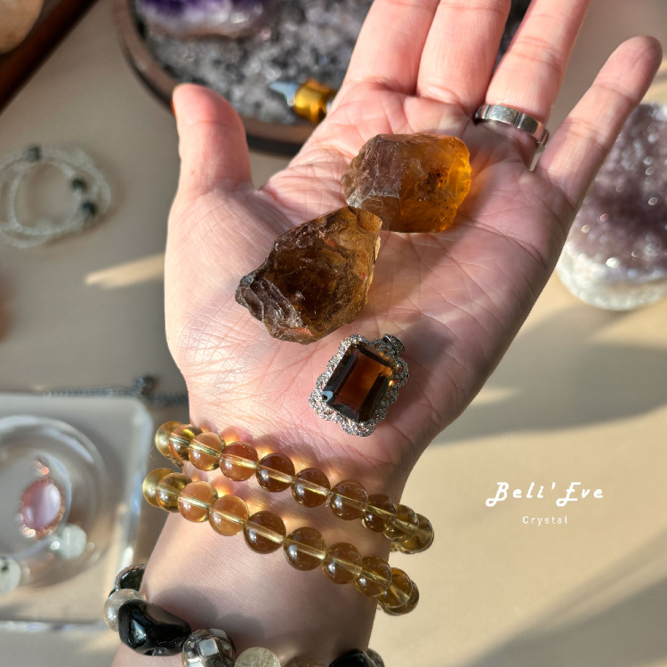 『性價比』證書證明天然黃水晶Citrine 8+MM 太陽神經叢 意志力