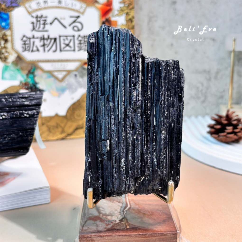 導出負能+磁場保護『黑碧璽C』+底座