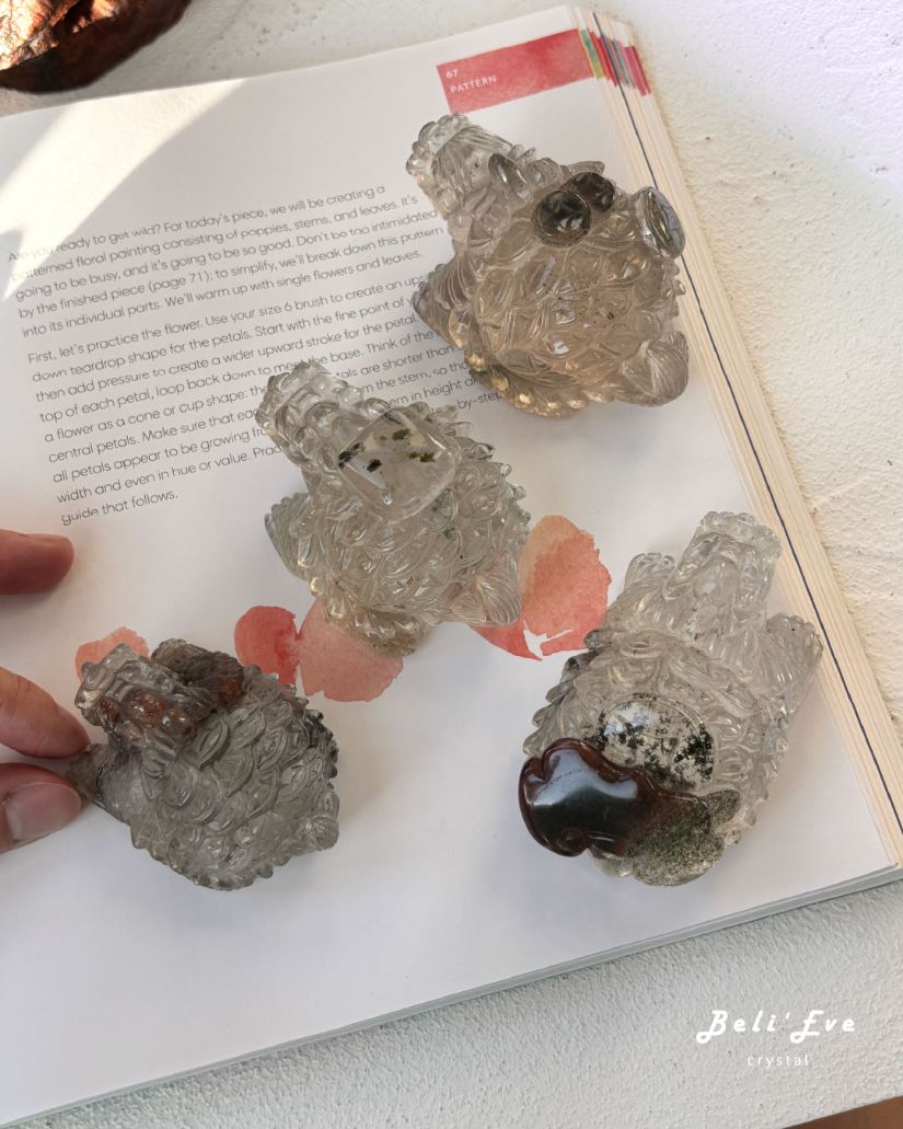 『工作情緒穩定』綠簾石方塊龍龜 排除負能 工作環境友善 情緒穩定