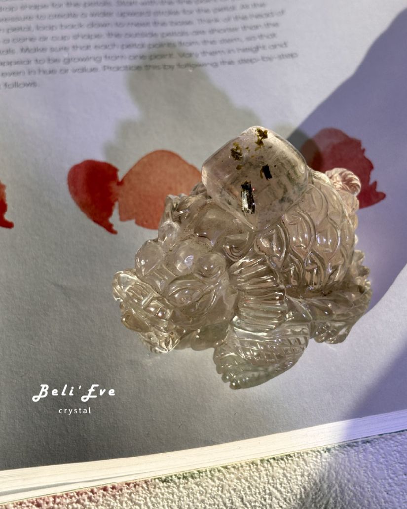 『工作情緒穩定』綠簾石方塊龍龜 排除負能 工作環境友善 情緒穩定