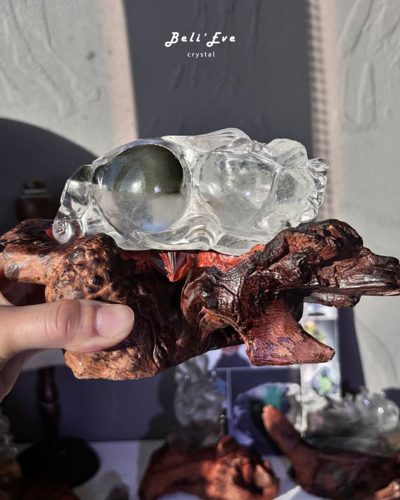 『一步登天』綠幽靈 前腳向前 貔貅+底座 避邪招貴人 業績加強 生意興隆