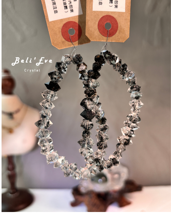 『疊戴必備』黑白配漸變閃靈鑽石 巴基斯坦產地 能量放大器