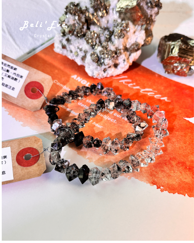 『疊戴必備』黑白配漸變閃靈鑽石 巴基斯坦產地 能量放大器