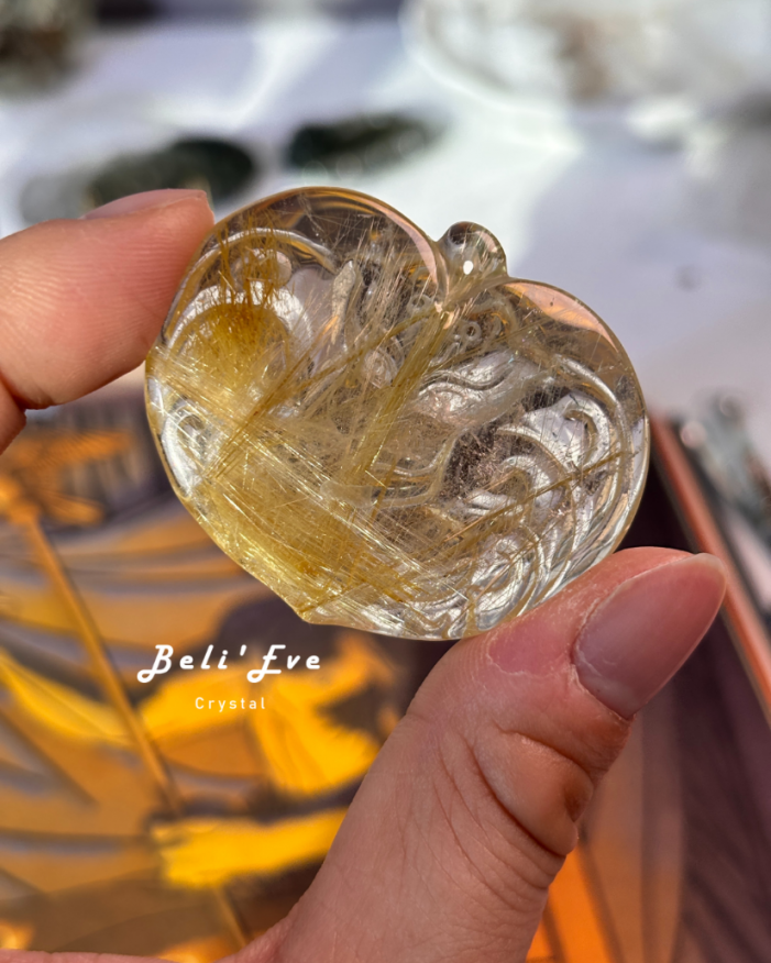 『招財貴人』精品鈦晶九尾狐 可當吊墜 招財正財 提升業務力 大顆 淨體