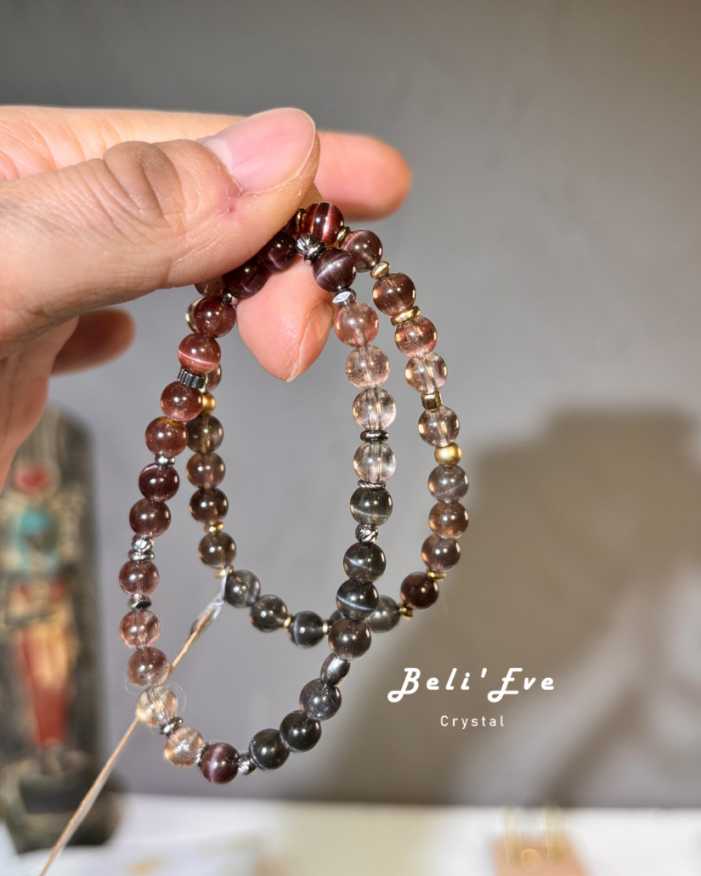 『首次分享』方柱石Scapolite 漸變色貓眼手串 加強意志力 提升積極度