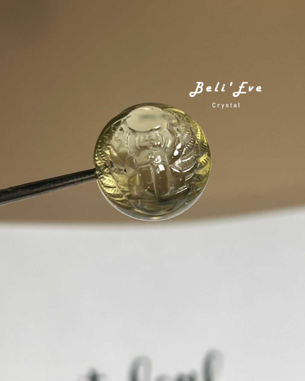 『特別設計』利比亞黃金隕石 舉日聖甲蟲 圓珠 豐盛富足 法老護身符 利比亞黃金隕石 舉日聖甲蟲 17.9MM