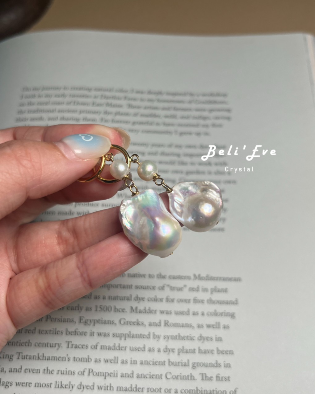 極光光澤MAX巴洛克珍珠耳環 訂製耳環/可改耳夾