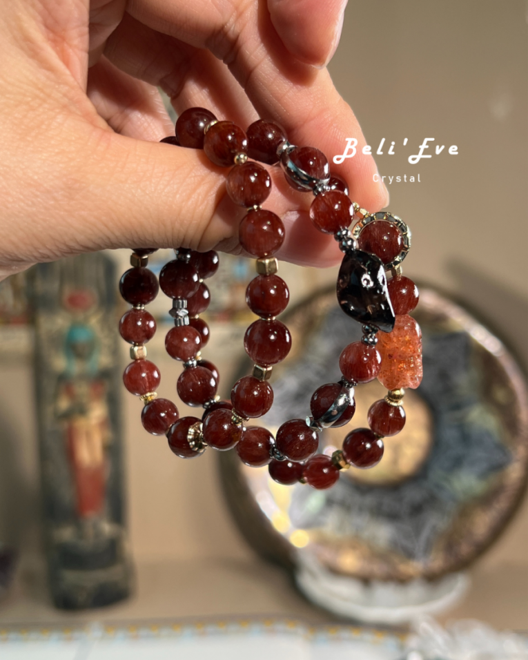 『婦科調整』MAX紅髮晶+亞利桑那玻璃隕石 三倍安全感 女性狀態幫助 降低焦慮