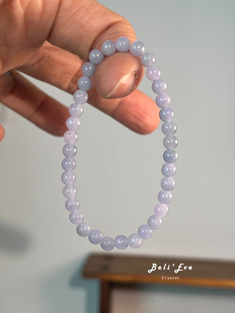 『MAX紫翡翠』4.7-5MM 天然紫羅蘭緬甸翡翠 不會見光死 茄紫 錳元素致色元素